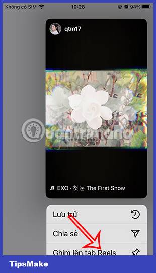 Instructions for pinning Reels Instagram videos Picture 5
