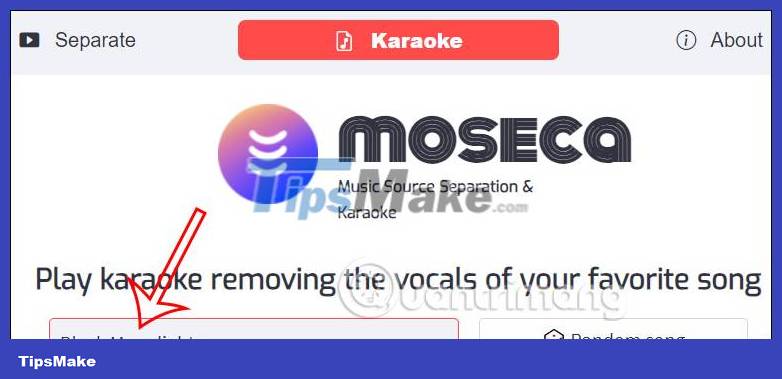 Instructions for separating music and lyrics on Moseca Picture 5