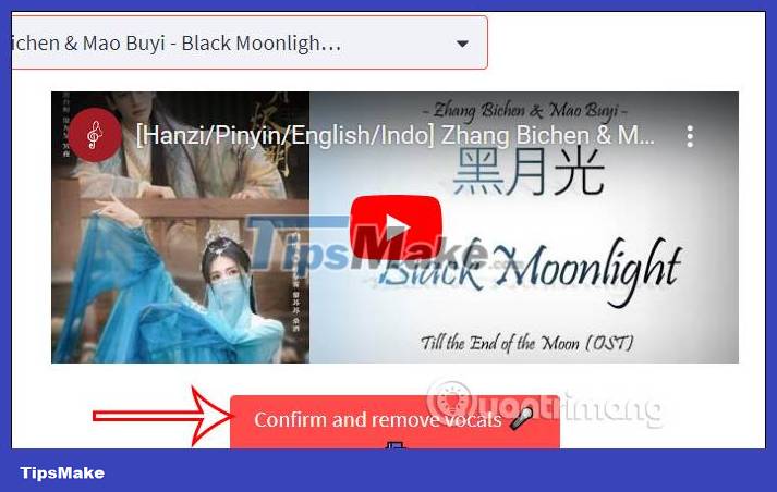Instructions for separating music and lyrics on Moseca Picture 7