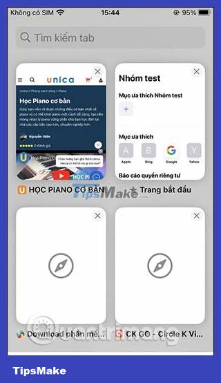 Instructions for sharing Safari tab groups on iPhone Picture 4