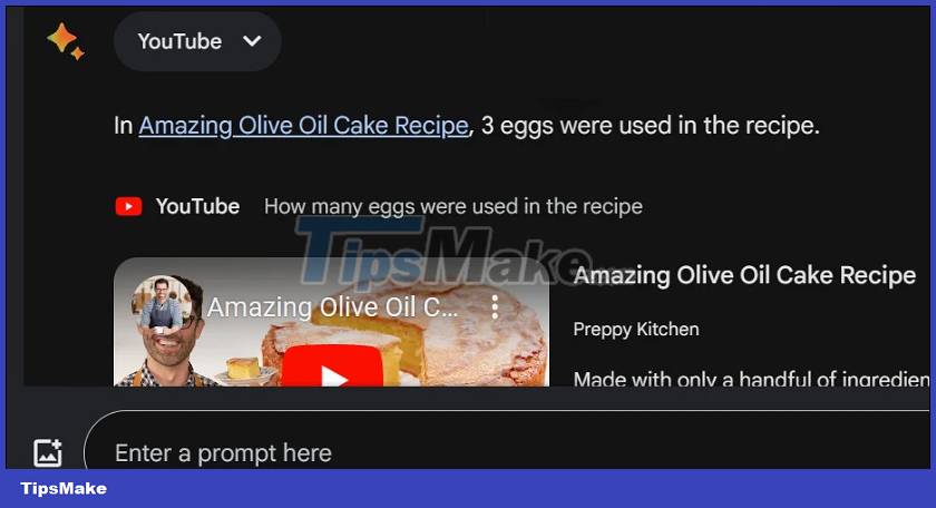 Instructions for using Google Bard to search for YouTube videos Picture 2