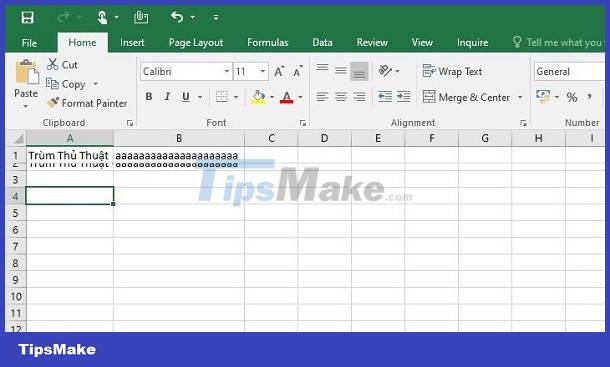 Instructions on how to fix Excel line spacing error Picture 7