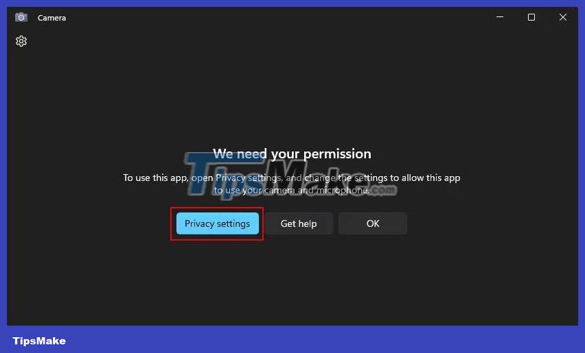 Instructions on how to fix Windows Camera application problems Picture 1