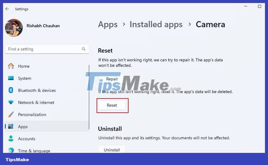 Instructions on how to fix Windows Camera application problems Picture 12