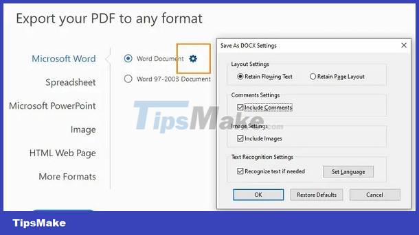 Looking for a way to fix the error of PDF files converted to Word not being editable Picture 7