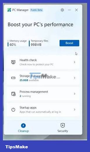 Microsoft PC Manager - Accelerate the performance of Windows 11 and Windows 10 PCs Picture 1