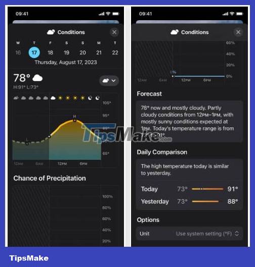 New features in the Weather weather app on iOS 17 Picture 2
