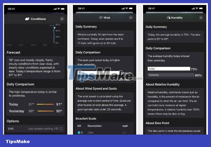 New features in the Weather weather app on iOS 17 Picture 4