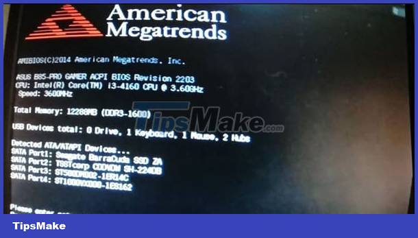 Quickly fix the computer with American Megatrends error when starting up Picture 7