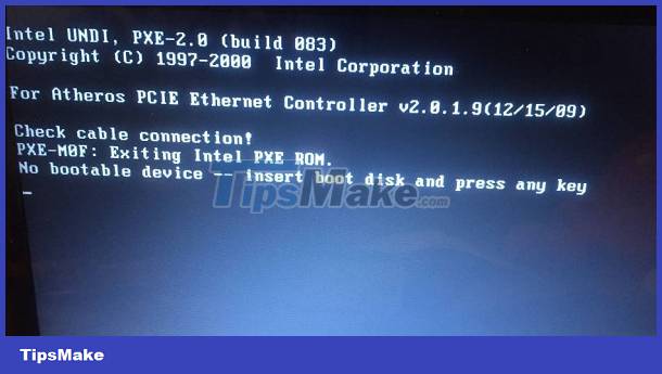 Share how to fix the computer error check cable connection Picture 1