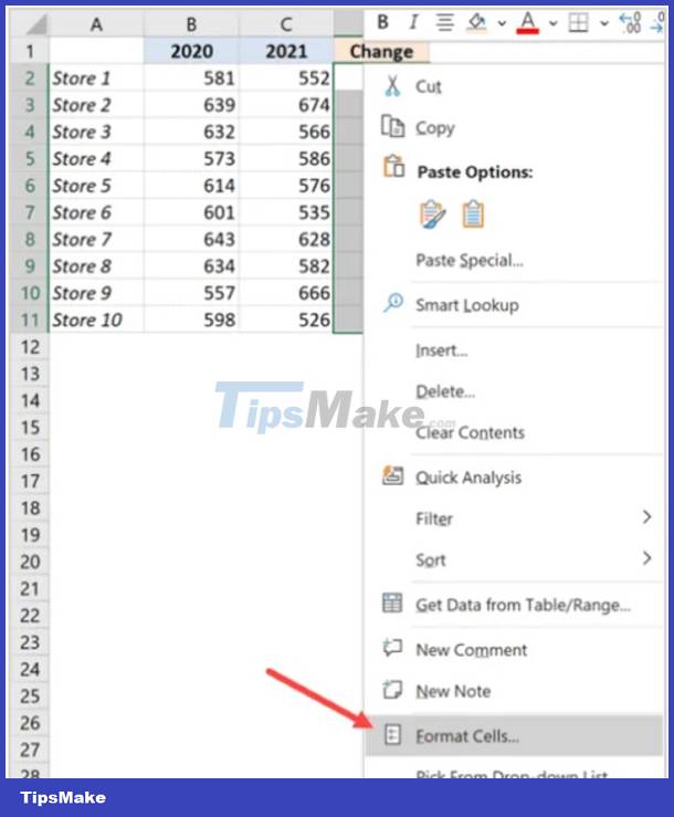 SIMPLE way to format negative and positive signs in Excel Picture 7