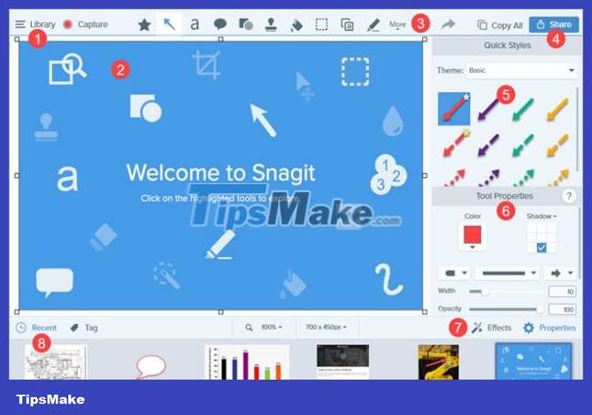 Snagit - Take screenshots extremely fast - TipsMake.com