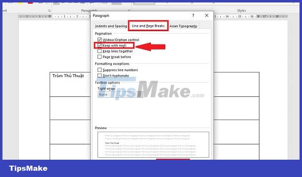 Tables in Word lose lines when turning pages - Solution Picture 5