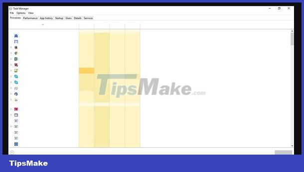 Task Manager error not fully displayed, how to fix? Picture 1