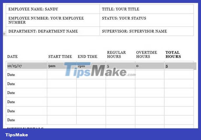The best timesheet templates for you to track daily work Picture 3