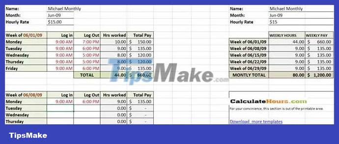 The best timesheet templates for you to track daily work Picture 7