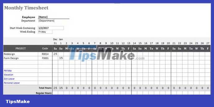 The best timesheet templates for you to track daily work Picture 8