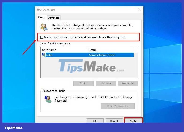 Turn off Win 10 password when logging in on the computer Picture 2