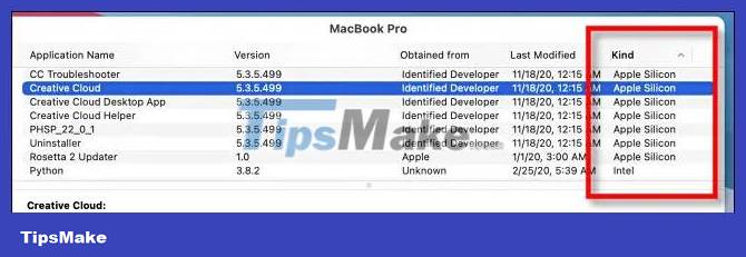 What is the Rosetta 2 app? What are tasks like on a Mac? Picture 2