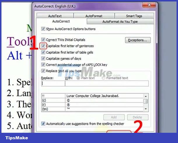 Word error does not capitalize after a period and how to fix it effectively Picture 9