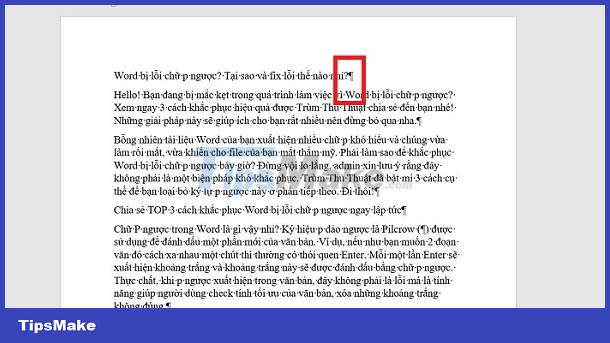 Word has an error with the letter p backwards? Why and how to fix the error? Picture 1