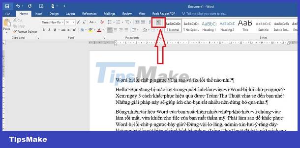 Word has an error with the letter p backwards? Why and how to fix the error? Picture 3