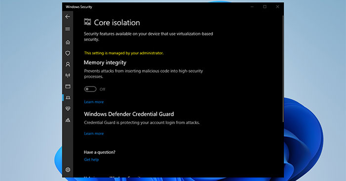 Ways To Fix Memory Integrity Feature Grayed Out On Windows