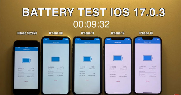 Check Battery Life of iPhone XR, XS, 11, 12 When Running iOS 17.0.3 Explained
