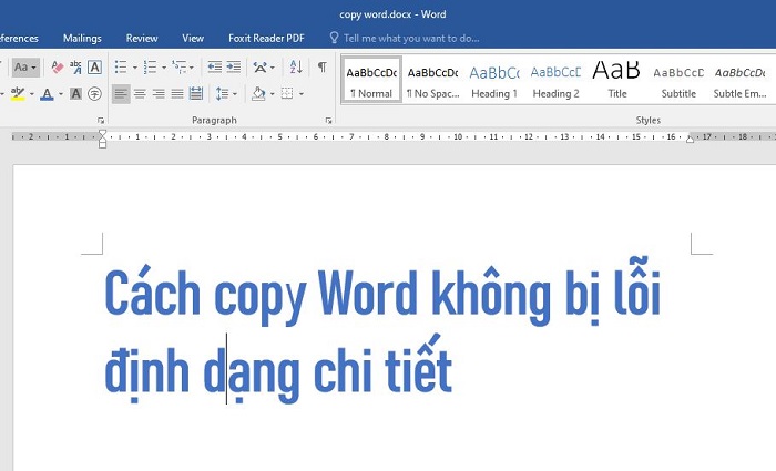 How to copy Word without detailed formatting errors - TipsMake.com