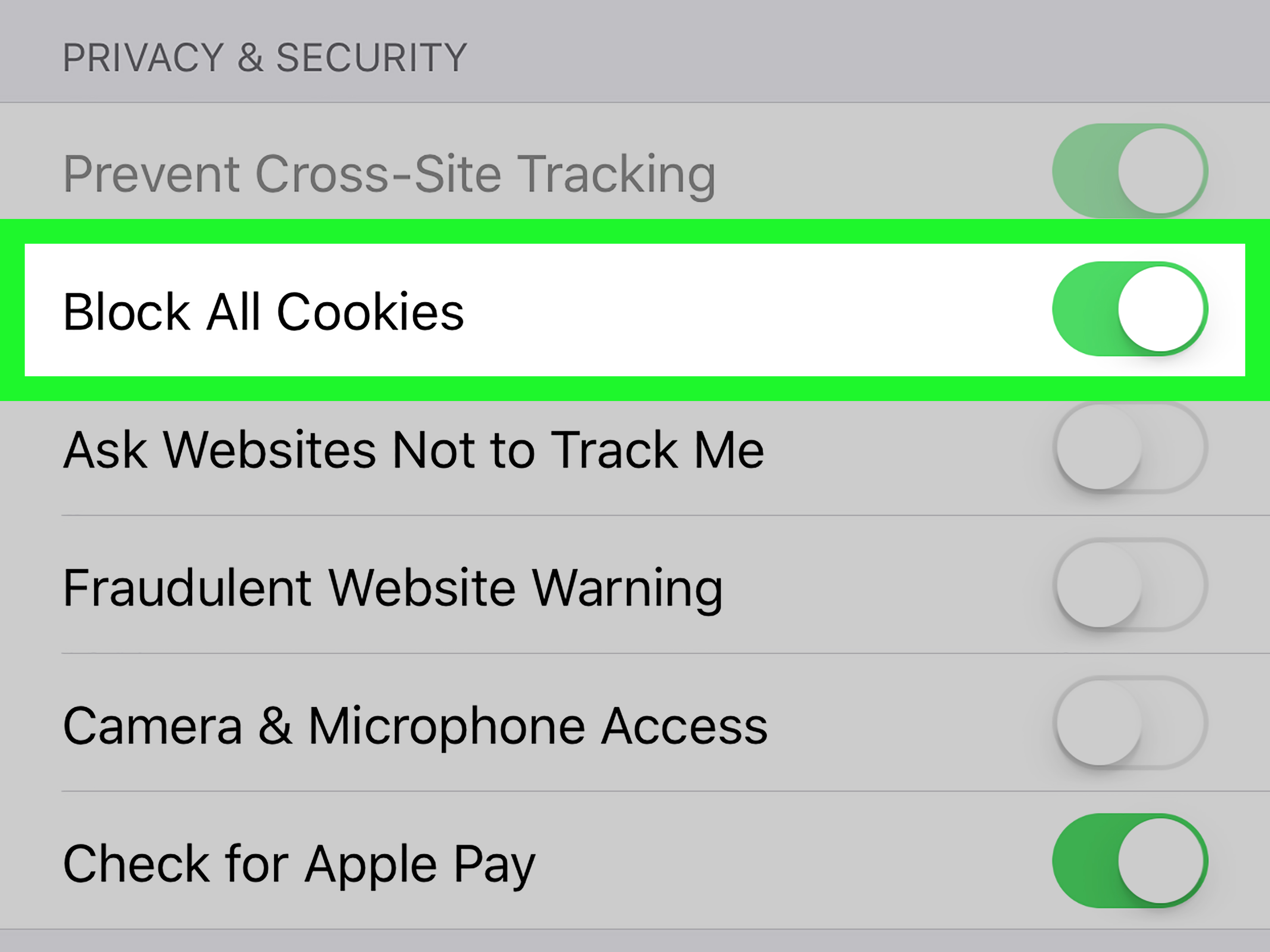 safari cookie management