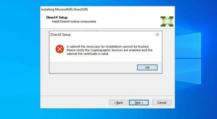 How To Fix The Error Of Not Being Able To Install DirectX Win 10 ...