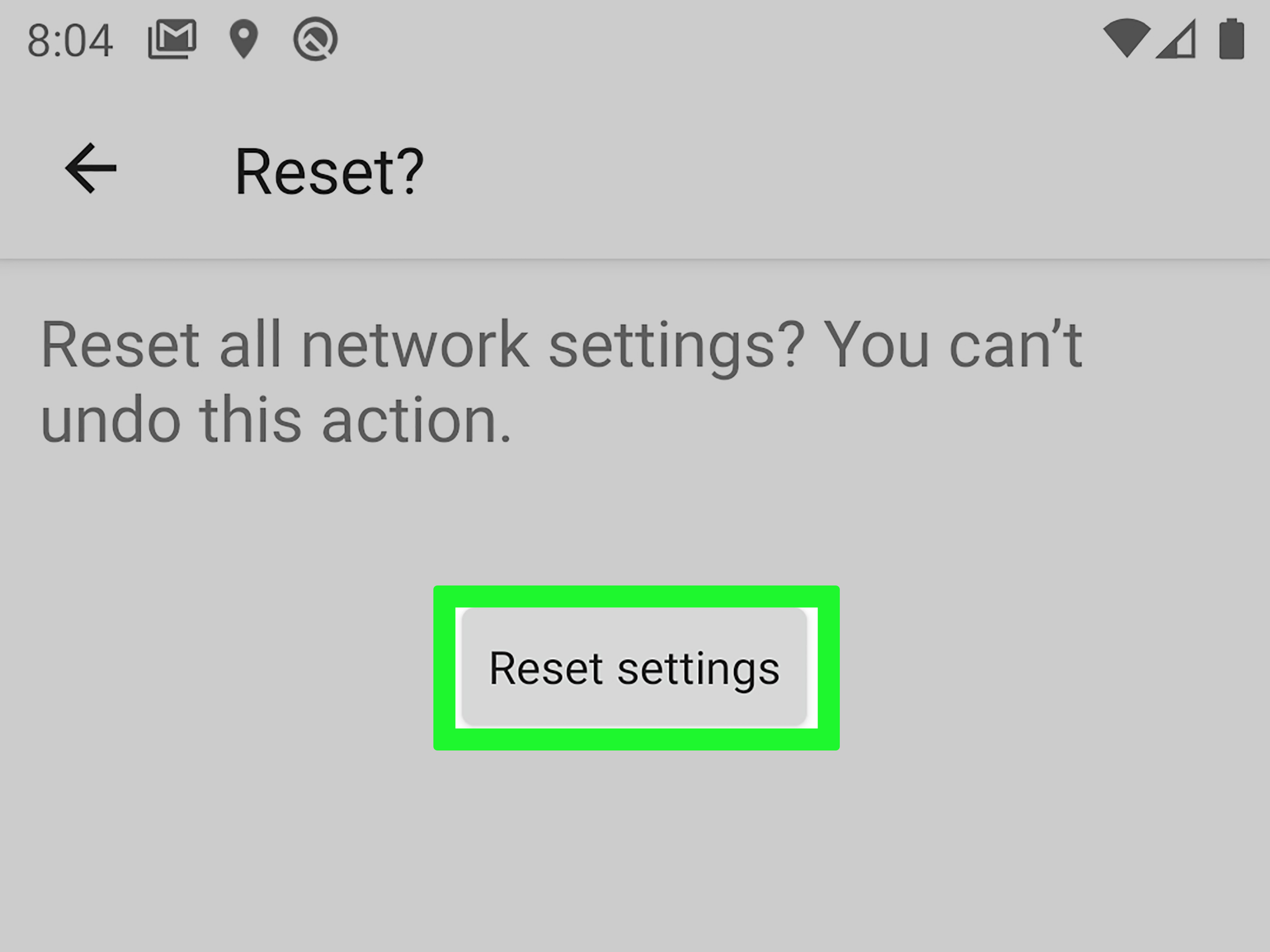 How to Reset Network Settings on Android