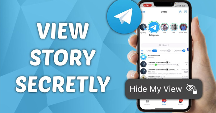 how to view telegram story secretly