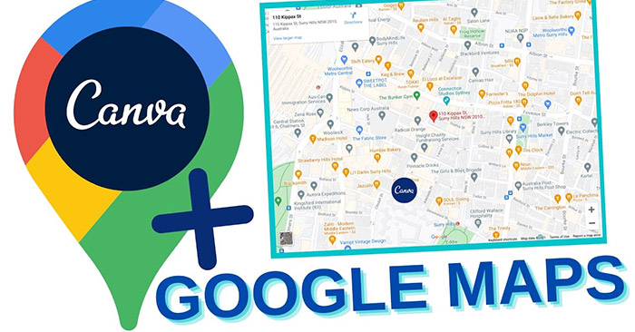 Instructions for Inserting Google Maps into Canva: What to Know