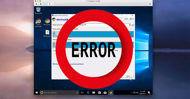 Summary of Windows installation errors on computers - On Windows 7/8/10