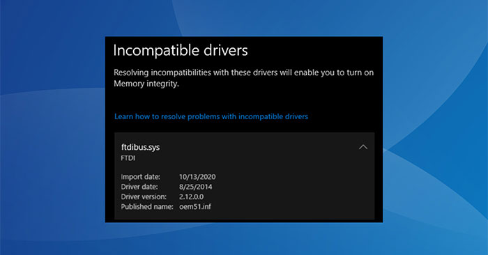 Ftdibus.sys on Windows Explained: How It Works and Key Features