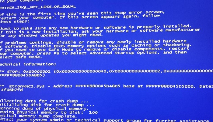 What is the condition of a computer crashing? How to solve?