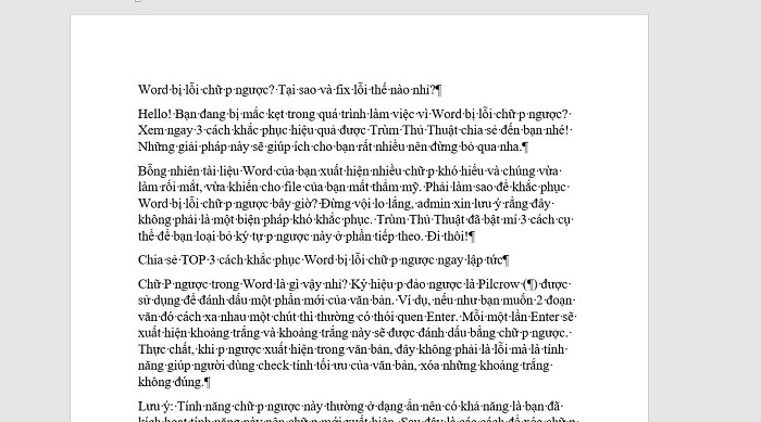 Word Has an Error with the Letter P Backwards? Why and How to Fix the Error