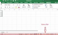 Excel does not display Sum on the taskbar, what to do?