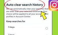 How to automatically delete Instagram search