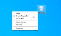 How to create a shortcut to clean the Recycle Bin on Windows 10/11