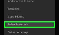 How to Delete Bookmarks