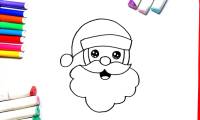 How to draw Santa Claus simply, drawing of Santa Claus