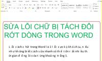 Instructions for fixing split text errors - dropped lines in Word