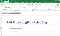 Instructions on how to fix Excel line spacing error