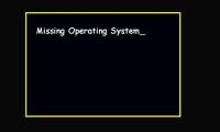 The computer reports missing operating system and the solution is extremely simple