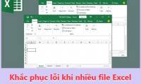 Tips to fix errors when multiple Excel files are grouped together in one quick tab