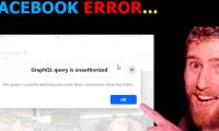What is the unauthorized GraphQL query error that causes Facebook Messenger to not work?