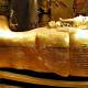 Photo of Close-up of the 3,300-year-old golden coffin of pharaoh Tutankhamun