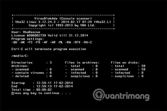 16 anti-virus boot disks when Windows cannot be started Picture 12